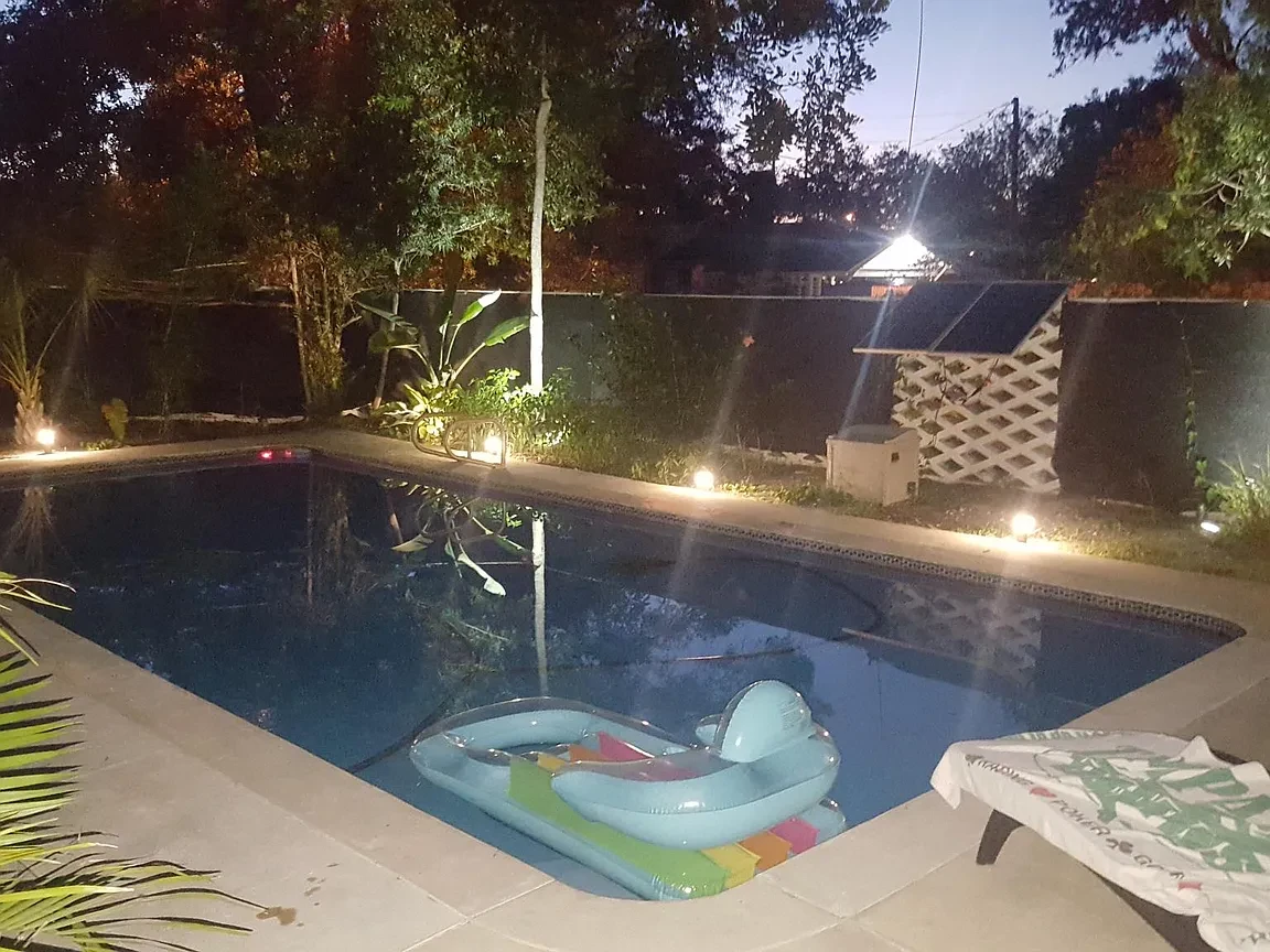 Before: Pool & Spa with LED Lighting — Tampa Bay Area